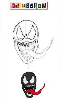 Dibujando a venom paso a paso | Dibujos fáciles