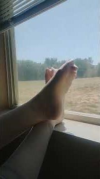 long toenails flex in white nylons