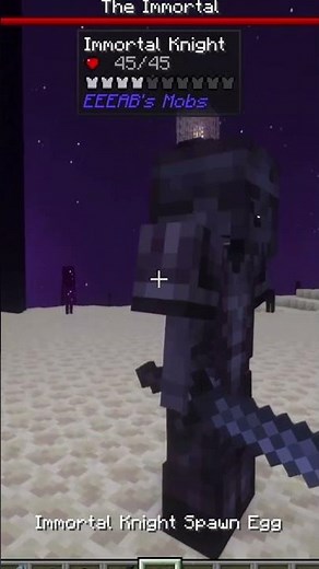 HOW TO GET IMMORTAL INGOT IN MINECRAFT WITH EEEAB'S MOBS