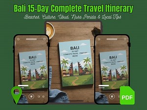 E-book d'itinéraire de voyage de 15 jours à Bali | Plages, culture et conseils locaux (PDF) - Etsy France