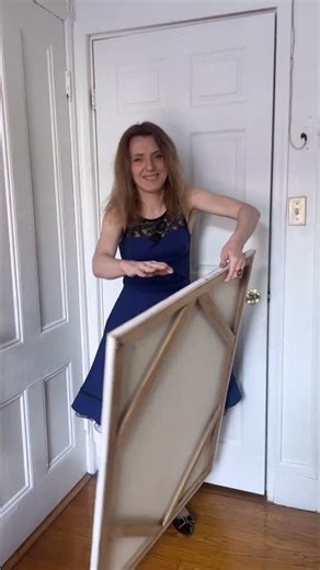 A beautiful day at the gallery 🎨Abstract painting 🎨 #art #abstractpainting