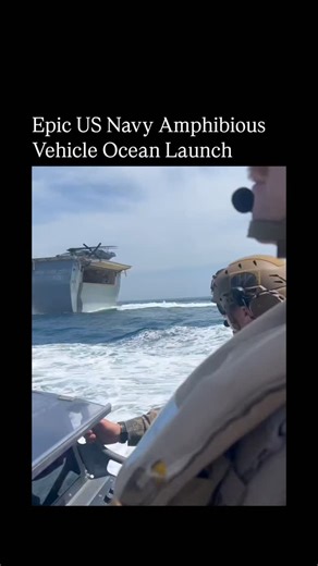 Innofy.io on Instagram: "The post shares a dynamic montage of US Navy and Marine Corps exercises, highlighting an Amphibious Assault Vehicle (AAV-7A1) launching from a transport dock into the ocean, demonstrating seamless sea-to-land transition for troop deployment. WallStreetApes, an account focused on alternative news and followed by figures like Elon Musk, uses the video to evoke national pride, sparking debates in replies over whether the vehicle qualifies as a 'tank'—historically termed 'am