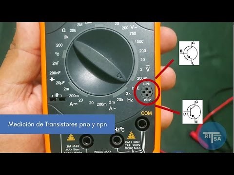Medición de transistores haciendo uso de multimetro