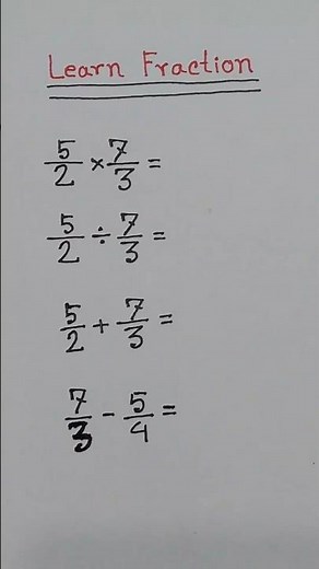 📚 Fraction Math Made Easy | Multiply, Divide, Add & Subtract Fractions ✏️