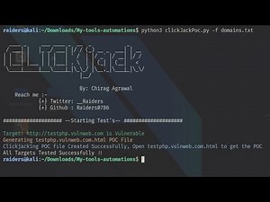 Find Clickjacking Flaws in Websites | Step-by-Step ClickjackPoC Tutorial