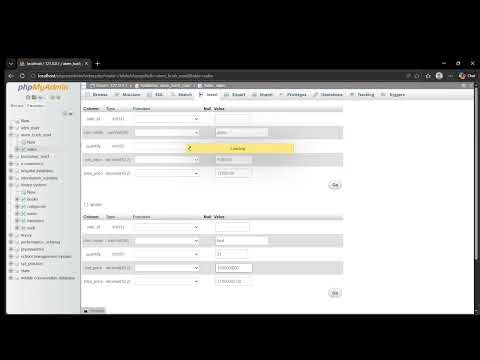how to create a trigger using php.myadmin