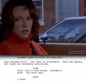 Toni Collette and Haley Joel Osment in The Sixth Sense (1999). 🎥 Written and Directed by M. Night Shyamalan ➡️ Via Instagram.com/screenplay.tips | FilmFreeway