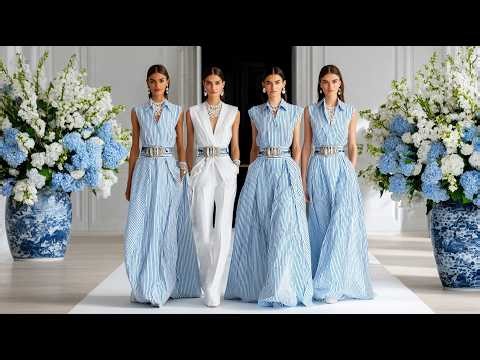 Ralph Lauren Spring Summer 2026 Powder Blue & Pearl – Youthful Polished Summer Style