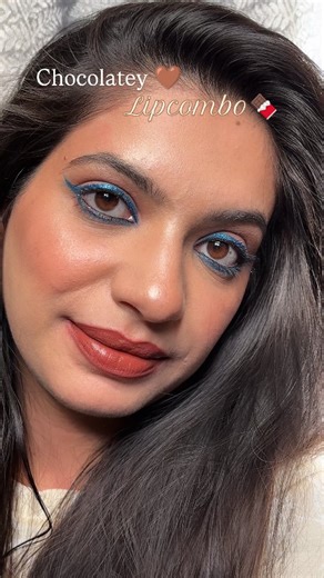Hemakshi Singh | Makeup Blogger | Skincare Reviewer | on Instagram: "A beautiful chocolatey lip combo for all skin tone ✨ 🩷 Lip liner - @reachedmars Lipstick - @nykaacosmetics [ lip combo, brown lip combo, lip combo tutorial, chocolatey lip combo, brown lips, chocolatey lips, brown lip liner, brown lipstick, nykaa superlight lipstick, makeup, affordable makeup, fyp, for you, explore page, explore, trending, viral, trending reel, trending song ] lipcombo lipcombotutorial #lipcombooftheday #brown