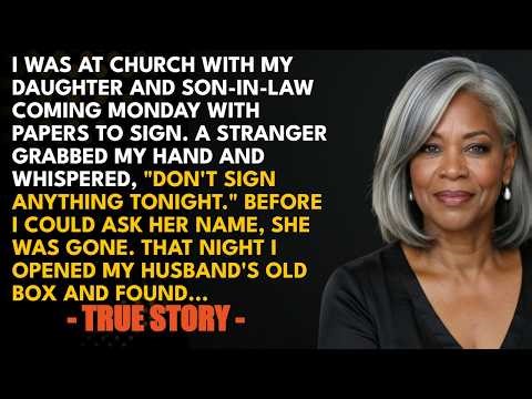 HER TRUE STORY At Church, A Stranger Pressed A Note In My Hand And Whispered "Don't Sign Anything...