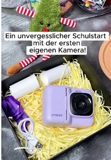 Zum Schulanfang eine kleine Kamera – für all die neuen ersten Male. ✨😻🛍️ #kidstoys #kidscamera #printing #schoolsupplies #tiktokshop