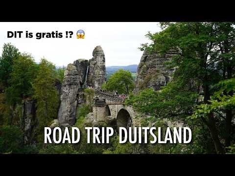 Is dit GRATIS en echt in DUITSLAND?! | Roadtrip Saksisch Zwitserland 🇩🇪 Bastei en Middeleeuwse stad