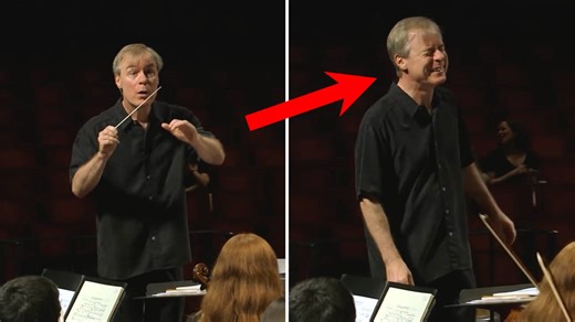 Youth orchestra expertly pranks their conductor, surprising him on his birthday
