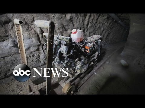Go Inside Mexican Drug Lord "El Chapo" Prison Escape Tunnel | Good Morning America | ABC News