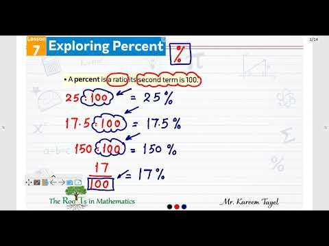 Gr6 - Unit 10 - Lesson 7 - Exploring Percent (Part 1)