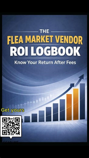 Flea Market Vendor Logbook – Track Profit, Fees & ROI Like a Pro