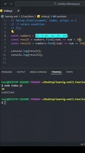 JavaScript Array Method: find() Explained in 60 Seconds.#javascript #find #webdev #es6