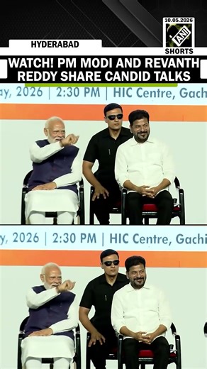 PM Modi and Telangana CM Revanth Reddy Share Candid Moments, Exchange Smiles and Light Conversation