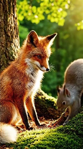 Fox Tries to Hypnotize Squirrel Fails Hilariously | Funny Magical AI Animal Short | Ease Loop