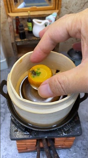 (Steamed Crab with Orange) A new dish, worth trying! Crab, chili crab, mini food toys, a simple yet