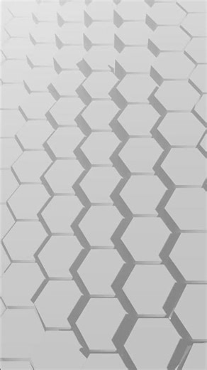 hexagon 2K Hypnotic Neon Wave • white Abstract Screensaver (1-min Seamless Loop)
