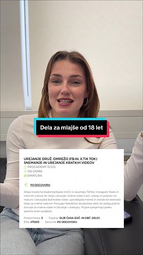 Katero delo boš izbral/a? Napiši nam v komentar! #eservis #estudentskiservis #estudentskiservis #dijak