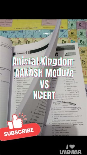 Animal kingdom AAKASH Module VS NCERT#neet #animalkingdom #neet2026 #neet2027 #neetpreparation