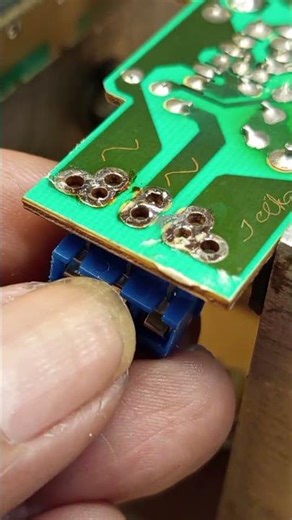 CHANGE OLD PIN TERMINAL WITH NEW 3 PINS PCB