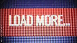 Clicking on Load more button on computer screen close up