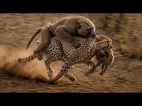 Cheetah vs Baboons: An Epic Survival Battle in the Savannah | Inside the Wild