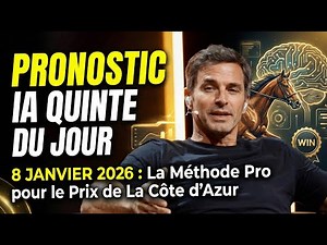 PRONOSTIC IA QUINTE DU JOUR 8 JANVIER 2026 La Méthode Pro pour le Prix de la Côte d'Azur