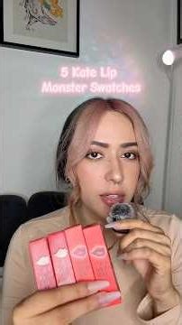5 Kate Toyko ~ Lip Monster lipstick swatches 💄💋✨ #lipmonster #makeupasmr