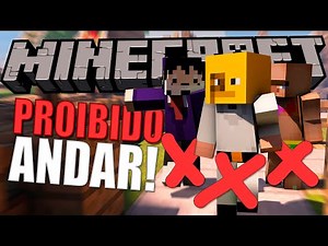 Minecraft mas NÃO pode ANDAR nenhum bloco