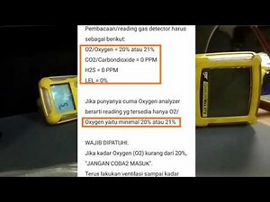 Cara menggunakan Gas Detector agar tidak terulang Lagi Crew Kapal Meninggal di Dalam Tangki