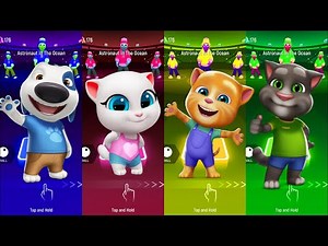 Tom, Angela, Ginger & Ben: Rhythm Battle in Tiles Hop!