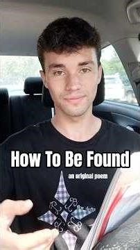 How To Be Found (an original poem) #poetry #poem #creativewriting #relationship #writer #hope