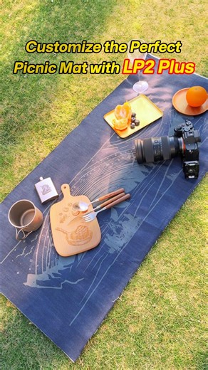 LaserPecker | 𝐍𝐞𝐰 𝐲𝐞𝐚𝐫, 𝐧𝐞𝐰 𝐟𝐮𝐧. 𝐍𝐞𝐰 𝐥𝐚𝐬𝐞𝐫 𝐢𝐝𝐞𝐚𝐬. ✨ From discarded denim to a custom picnic mat — LP2 Plus Trolley Mode makes long, large-area engraving... | Instagram