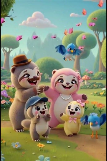 The Cutest Sloth Family Ever! 🦥❤️ | Adorable Cartoon for Kids