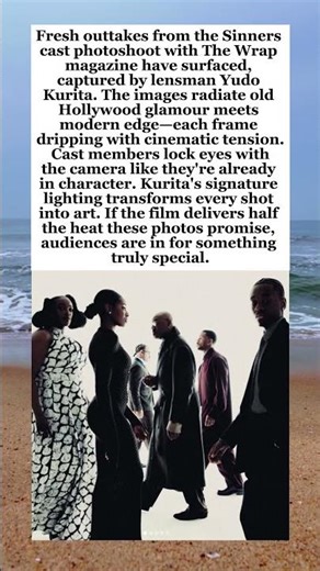Sinners Cast Sizzles in New Unseen Photos by Yudo Kurit#SinnersMovie #YudoKurita #Cinematography