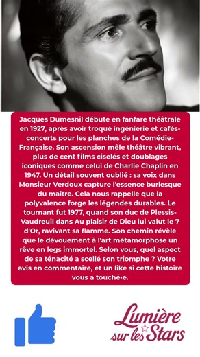 Jacques Dumesnil: De l'ingénieur à 7 d'Or — Parcours imprévu.