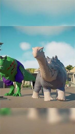 Hulk T-Rex Hunting City #spiderman #supeheroes #trex #dinosaur #trending #jurassicworld