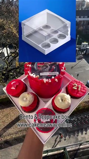 Your bento and cupcakes deserve a box that keeps them steady and shows them off