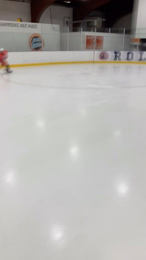Saw this drill posted by @alex_kercs decided to give it go. Love the touches. Also I like watching the players head snap around to track the final puck. The player can not get caught staring at their pass. Keep the puck flat and on the tape. Overall players enjoyed the drill. | Chris Conner