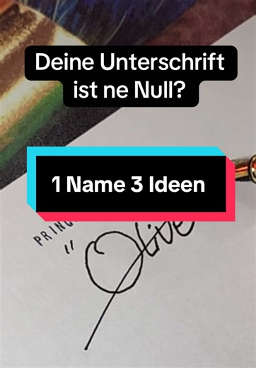 Unterschrift Ideen: Buchstabe O & mehr
