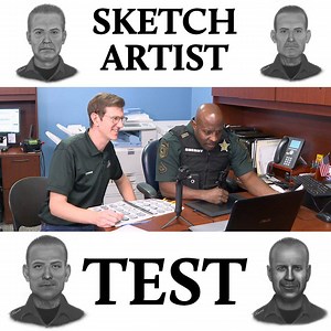SKETCH ARTIST TEST: How good is OCSO Sketch Artist and Master Deputy Timothy Horne? We challenged him to a celebrity sketch test. | Orange County Sheriff's Office, Florida