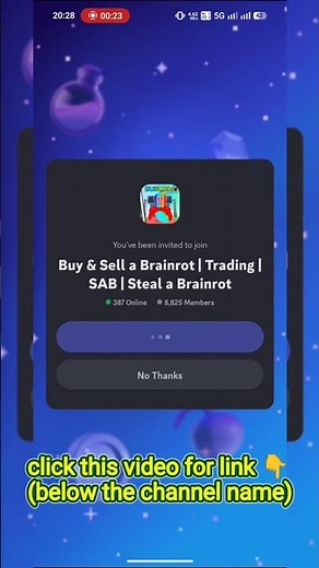 Join STEAL A BRAINROT TRADING Discord Server🖇️ #discordlink #discord #roblox #stealabrainrottrading