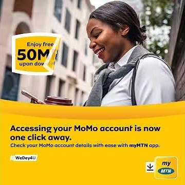 Access and manage your MOMO acount from MyMTN App