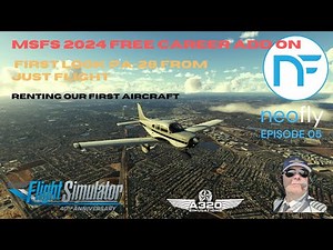 MSFS 2024 NeoFly 4 Ep. 5 Renting our First Aircraft. First look at the Piper PA-28 from Just Flight