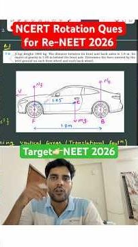 NCERT Rotational Motion Questions for Re-NEET 2026 #physics #neet2026 #neetpreparation#viral #shorts