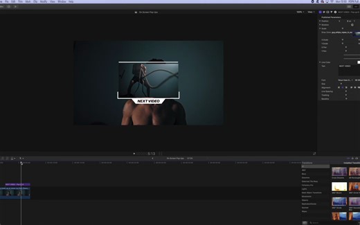 fcpx中文插件 15组屏幕弹出窗口画中画标题预设 On Screen Pop Ups